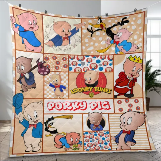 Discover Porky Pig Blanket, Porky Pig - Looney Tunes Quilt Blanket