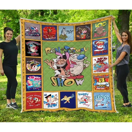 Discover The Ren & Stimpy Show Quilt, Ren and Stimpy Quilt Blanket