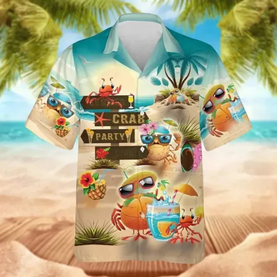 Discover Crab Party Summer Hawaii Shirt, Summer Vacation Shirt