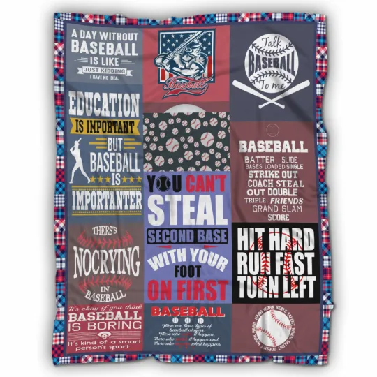Discover Baseball Blanket, A Day Without Baseball Is Like Just Kidding Fleece Blanket