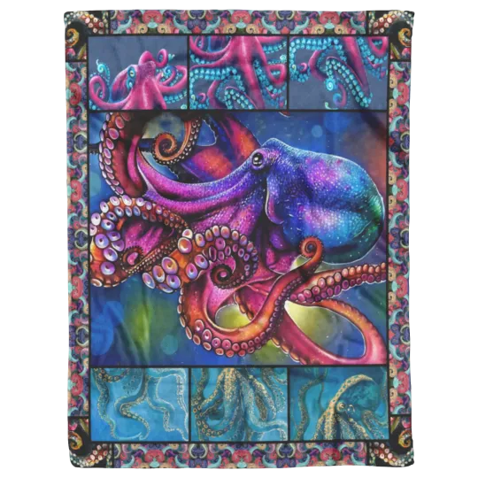 Discover Octopus Blanket, Octopus Fleece, Sherpa Blanket Super Soft Comfy Warm Plush