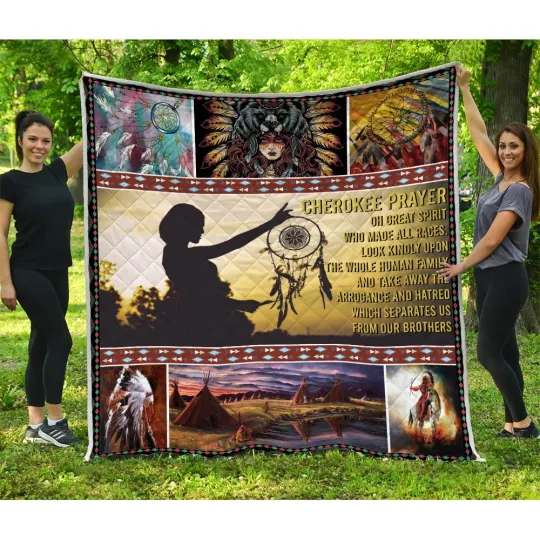 Discover Native American - Cherokee Prayer Quilt, Native American Quilt Blanket