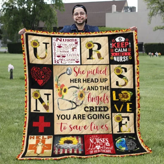 Discover Nurse Quilt, Keep Calm I Am A Nurse Quilt Blanket, Gifts For Nurses
