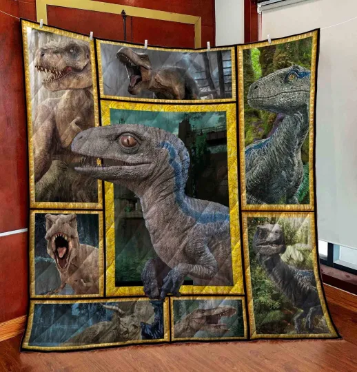 Discover Dinosaurus 3D Quilt, Dinosaurus Lover Quilt Blanket Gift For Birthday, Christmas