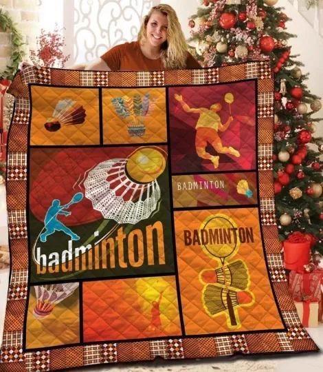 Discover Badminton Quilt, Badminton Lover Quilt Blanket Gifts For Birthday, Christmas