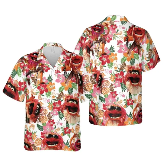 Discover Animal Muppet Hawaiian Shirt Button Down Shirt Unisex Adults S-5XL