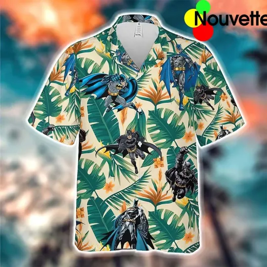 Batman Hawaiian Button Down Shirt