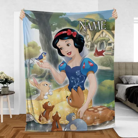 Discover Custom Snow White Disney Snow White And Seven Disney Fleece Blanket