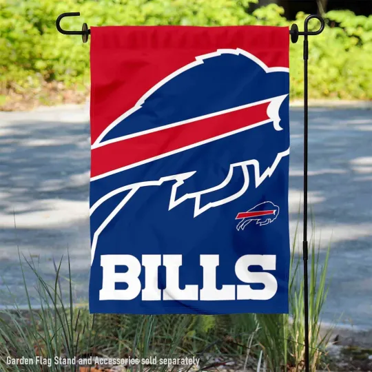 Discover Buffalo Bills Large Logo  Garden Yard Banner Flag