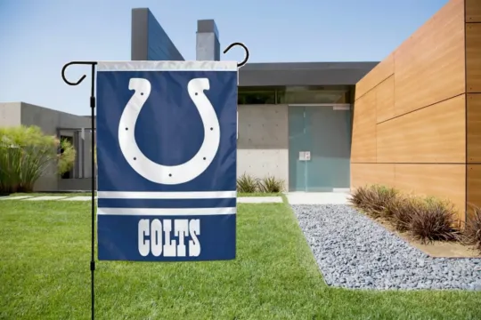 Indianapolis Colts Garden Flag 2 Sided Outdoor Window Yard Banner New