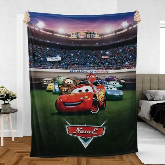 Discover Custom Lightning McQueen Blanket, Disney Pixar Car Racing Fleece Blanket