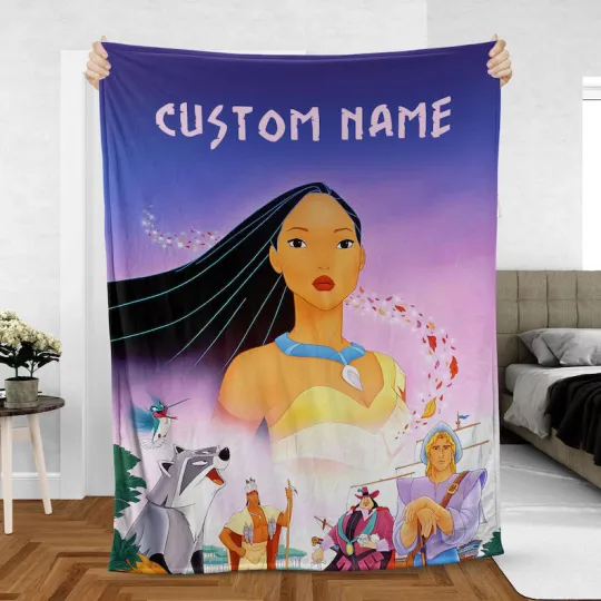 Discover Custom Pocahontas Princess Blanket, Walt Disney Pocahontas Movie Fleece Blanket