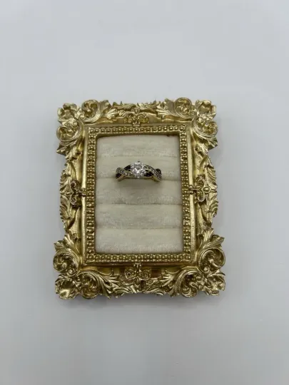 Discover Danbury Mint Ring Purple Gold Tone Size 7 Personalize Name Anna Birthstone Gift