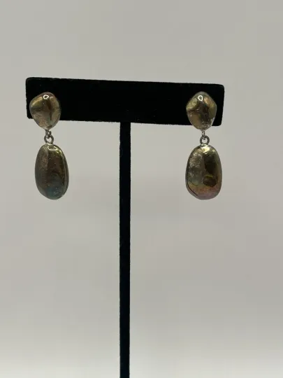 Discover Sterling Silver 925 Earrings Pierced Abstract Drop Dangle Thailand MCM Retro Fun