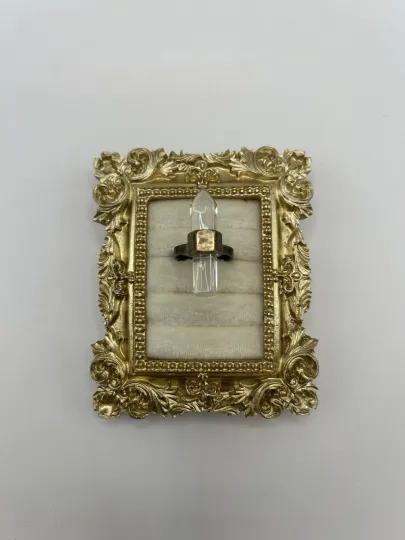 Discover Crystal Quartz Point Statement Ring Size 8 Boho Raw Clear Costume Jewelry Gift