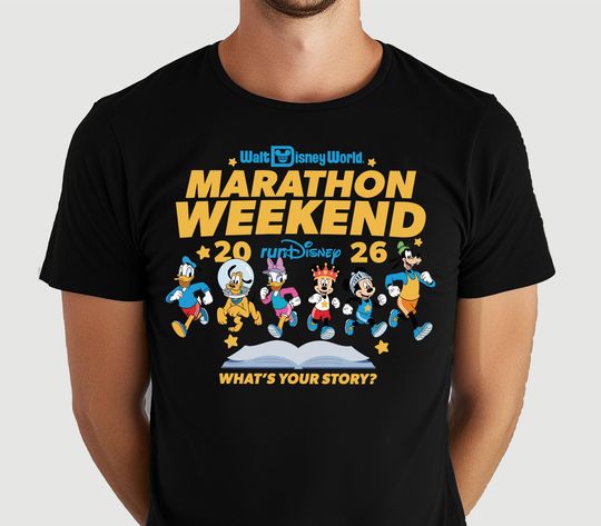 Discover Mickey & Friends Run Shirt, Disney 2026 Marathon Weekend Sweatshirt, Running Lover Hoodie, Goofy Donald Tee, Disneyland Trip Sweater