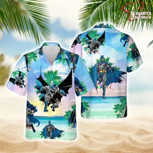 Discover Batman Hawaiian Shirt Button Down Unisex Adults Full Size S-5XL