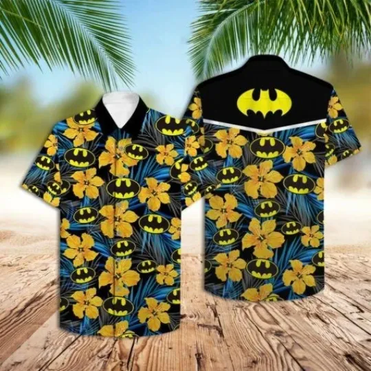 Discover Batman Hawaiian Shirt Button Down Unisex Adults Full Size S-5XL