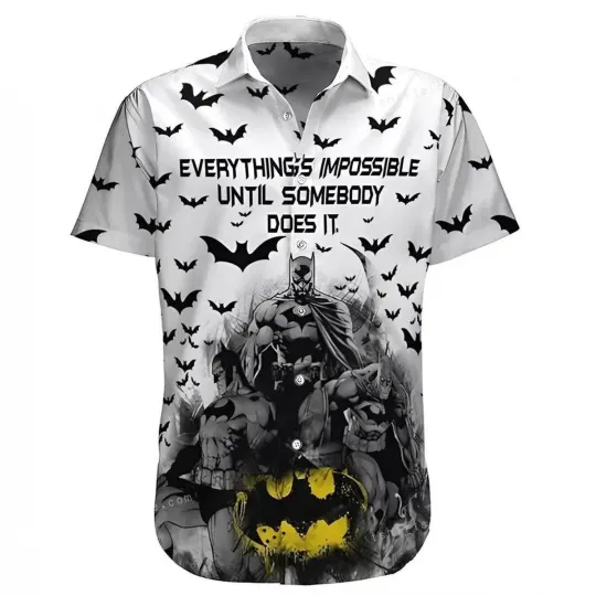 Discover Batman Hawaiian Shirt Button Down Unisex Adults Full Size S-5XL