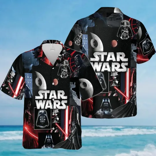 Discover Star Wars Hawaiian Button Down Shirt Unisex Adults S-5XL