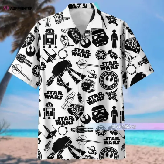 Discover Star Wars Hawaiian Button Down Shirt Unisex Adults S-5XL