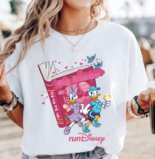 Discover Daisy & Donald Half Marathon Shirt, Disney 2026 Run Sweatshirt, Running Lover Hoodie, 13.1 Miles Tee, Disneyland Trip Sweater