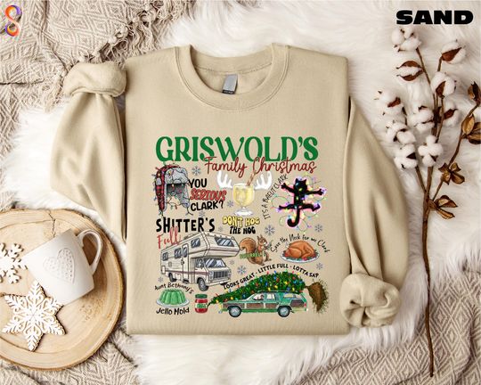 Griswold Christmas Sweatshirt, Christmas Tree Farm Sweater, Family Vacation T-Shirt