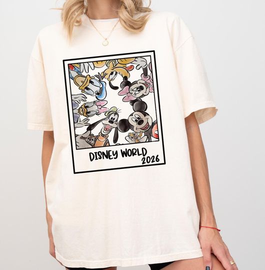 Discover Retro Disneyworld 2026 Shirt, Vintage Mickey And Friends Disneyworld Shirt, Disney Trip 2026 Shirt, Disney Family Vacation Shirt