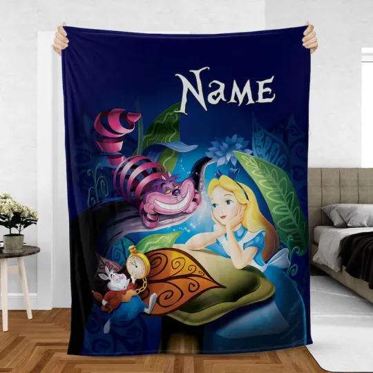 Discover Custom Alice Blanket, Disney Alice In Wonderland Fleece Blanket