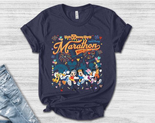 Discover runDisney Walt Disney World Marathon Weekend 2026 Shirt/Mickey Friends Run Disney Epcot/Runner 5K 10K Half Marathon/Dopey Challenge OHYA21