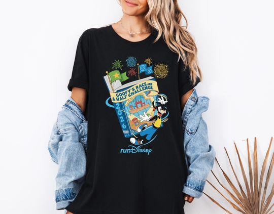 Discover Goofy's Race and a Half Challenge  Shirt, Disney Running Lover T-Shirt, Every Mile Is Magic Retro Tee, Every Mile Is Magic Retro Sweatshirt
