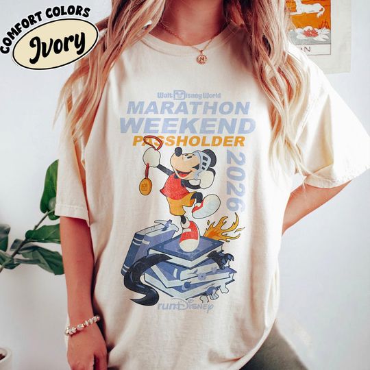 Discover Disney Run Mickey & Friends Shirt, Run Disney Walt Disney World Marathon Weekend 2026 Shirt, In My Disney Era Runner 5K 10K Half Marathon