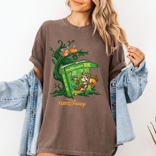 Discover Comfort Colors 2026 Disney World 10K Marathon Chip and Dale Shirt, RunDisney 10K Marathon Weekend Shirt, Magic Kingdom Family Run Shirt