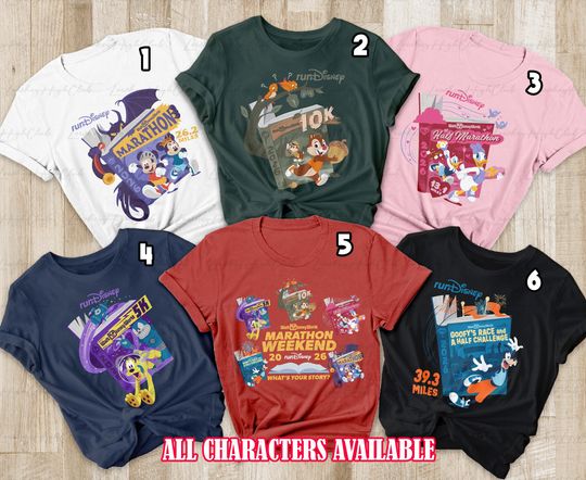 Discover Rundisney Marathon Weekend Shirt, Mickey & Friends Hapiest Race Shirt, Disney Spring Run 2026 Outfits, Goofy Pluto Chip N Dale Minne, VTB549