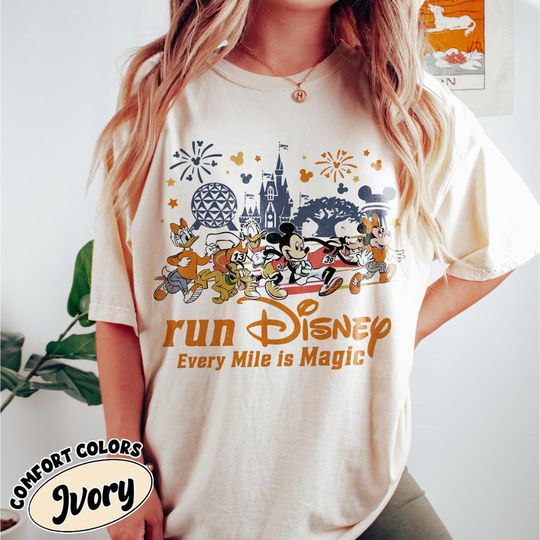 Discover Run Disney 2026 Shirt, Walt Disney Marathon Shirt, Walt Disney World Marathon Weekend Shirt, Mickey & Friends Runner Shirt
