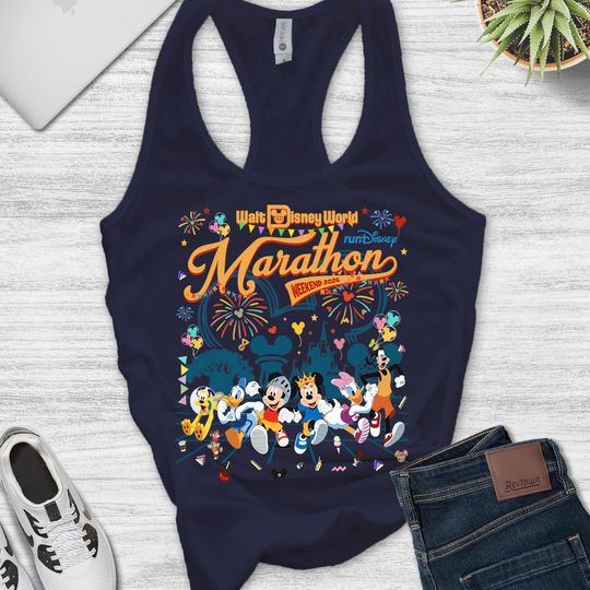 Discover runDisney Walt Disney World Marathon Weekend 2026 Shirt/Mickey Friends Run Disney Epcot/Runner 5K 10K Half Marathon/Dopey Challenge OHYA21