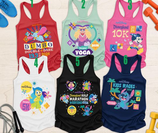 Discover Disneyland Half Marathon Weekend 2026 Matching Shirt, Rundisney 5K 10K Half Marathon Yoga Kid Race Runner Tank,  Every Mile Is Magic Shirt