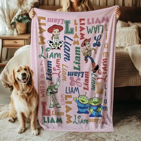 Discover Custom Toy Story Blanket, Toy Story Buzz Lightyear Jessie Fleece Blanket