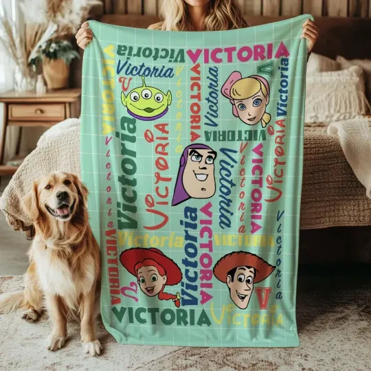 Discover Toy Story Blanket, Toy Story Bo Peep Buzz Alien Custom Fleece Blanket