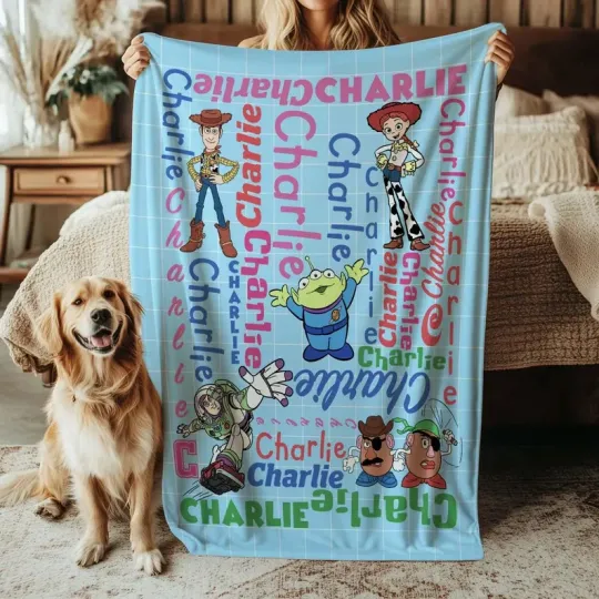 Discover Toy Story Blanket, Toy Story Buzz Jessie Custom Fleece Blanket