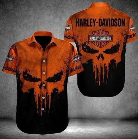 Discover Personalized Harrleyy Racing Daviidso'n Casual Button Down Shirt Unisex Adults