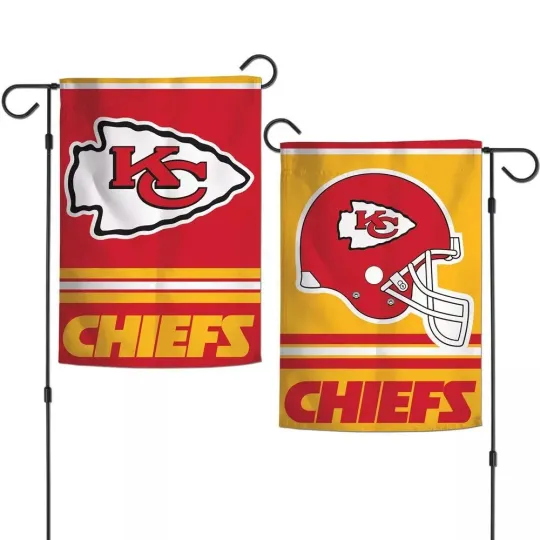 Discover football Kansas City Chiefs Double Sided 12" x 18" Garden Flag