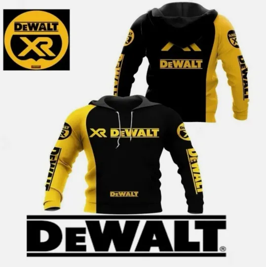 Discover Hot Dewalt Hoodie Top Men's 3D All Over Prints Lightweight, New Year Size S-5XL