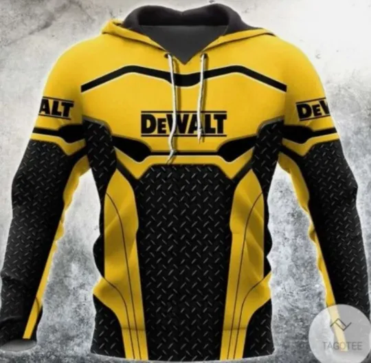 Discover Hot Dewalt Tools Yellow Hoodie 3D All Over Prints Xmast, New Year Size S-5XL