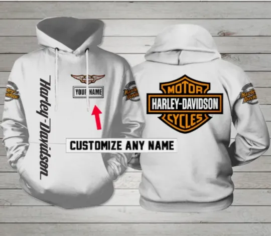 Discover Harrleyy Racing Daviidso'n Custom Name Shirt, Hoodie Black & White S-5XL