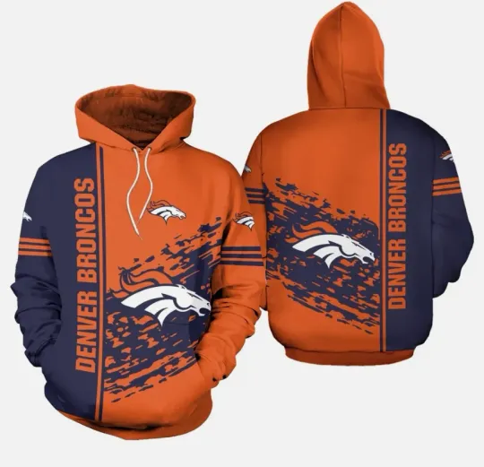 Discover Denver Football Team Broncoss 3D Hoodie, Unisex Adults S-5XL