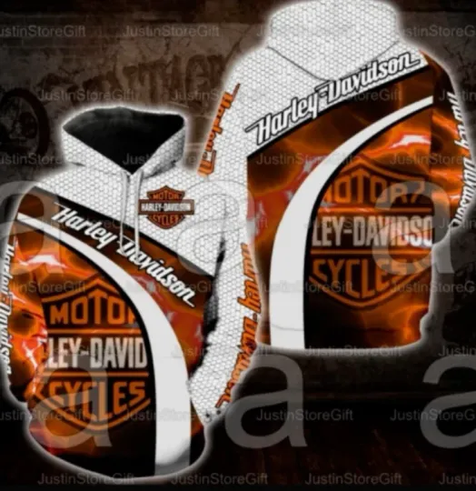 Discover Harrleyy Racing Daviidso'n Motocross Full Print Hoodie for Women Men S-5XL