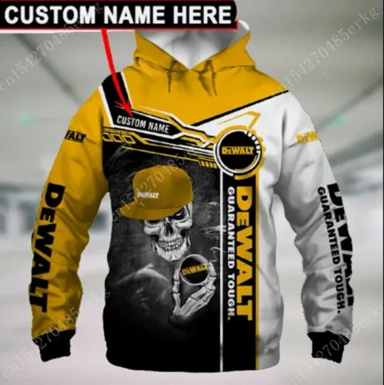 Discover Custom Name DeWalt Hoodie 3D All Over Prints Xmast, New Year Size S-5XL