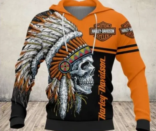 Discover Hot Haarleyy Davidson 3D Hoodie, Lightweight Hoodie Unisex Size Full Printed 3D