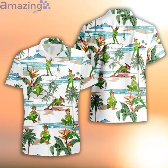 Discover Peter Pan Hawaiian Button Down Shirt